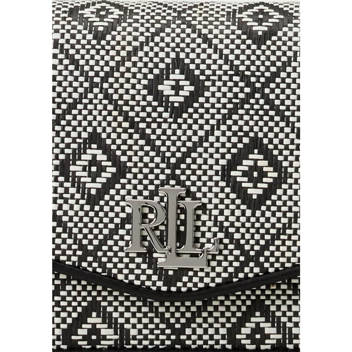 Geo-Motif Woven Straw Medium Sawyer Bag - 7