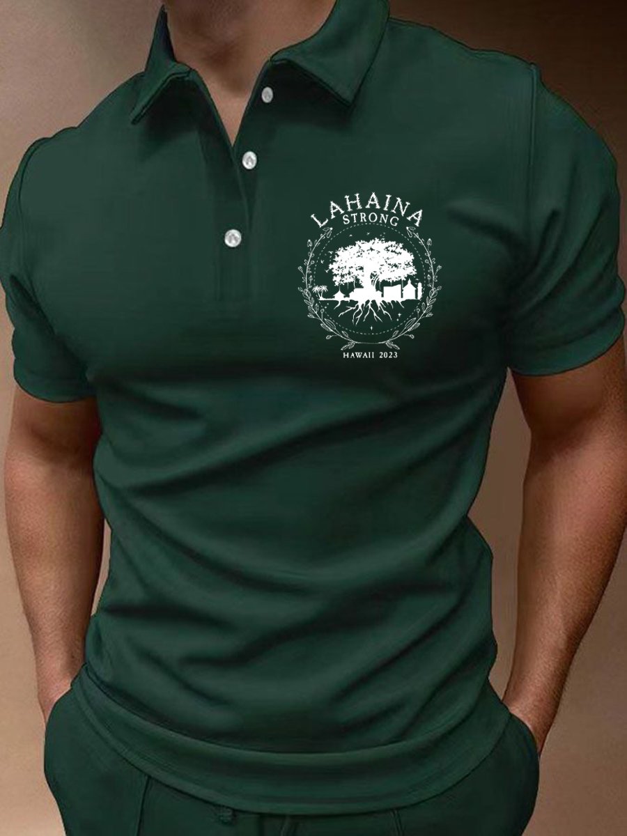Camisa polo Lahaina Strong casual para hombre
