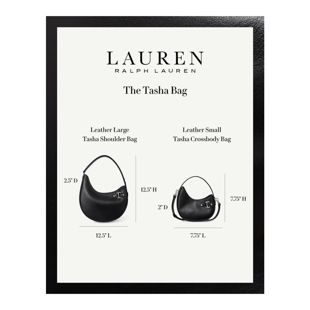 Leather Large Tasha Shoulder Bag - 6