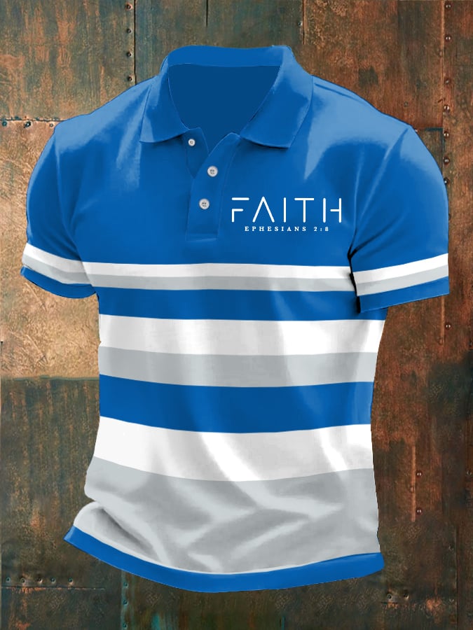Camisa polo Faith estampado para hombre