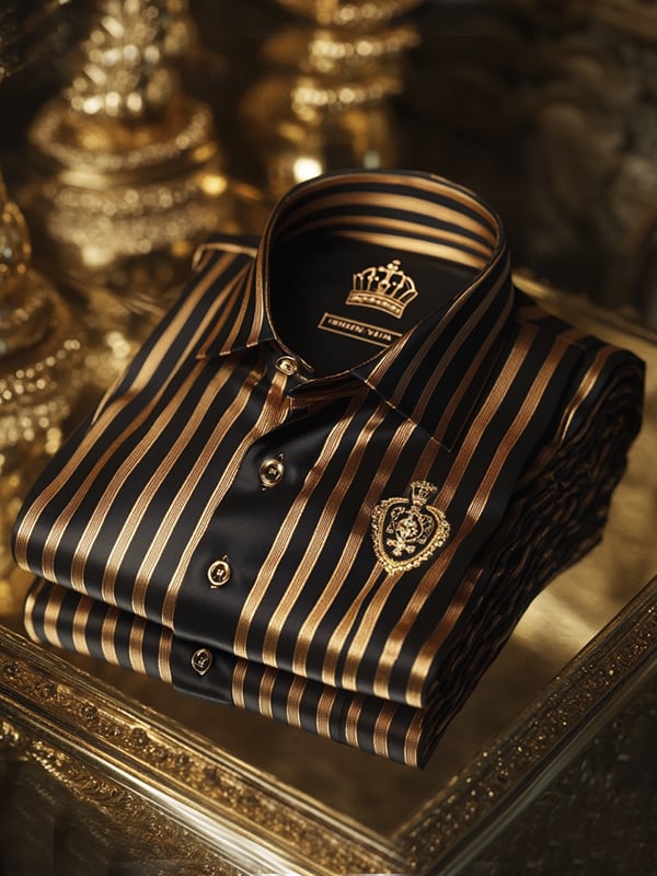 Camisa de lujo Gorgeous de manga larga para hombre