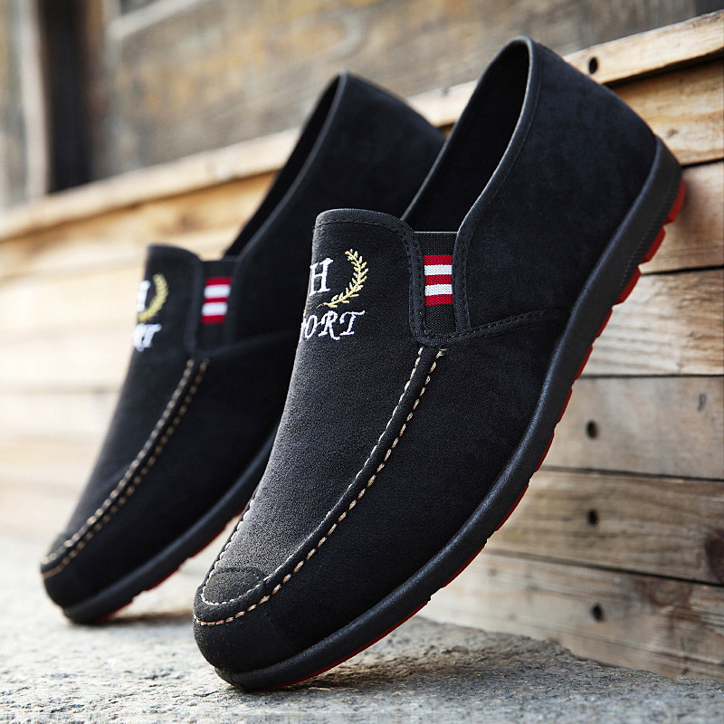 Mocasines Cowhide-Soled Low-Top Canvas