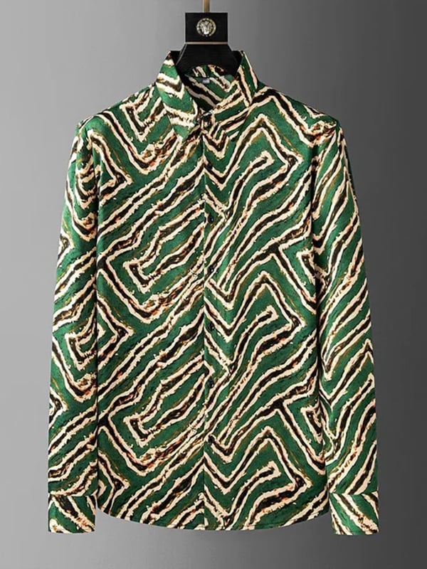 Camisa a cuadros ejecutivo de manga larga para hombre