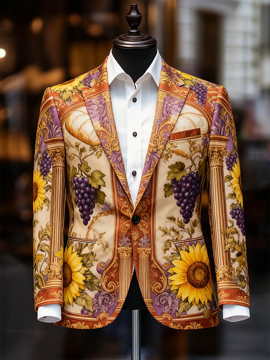 Ejecutivo casual Thanksgiving Day Suit Outerwear para hombre