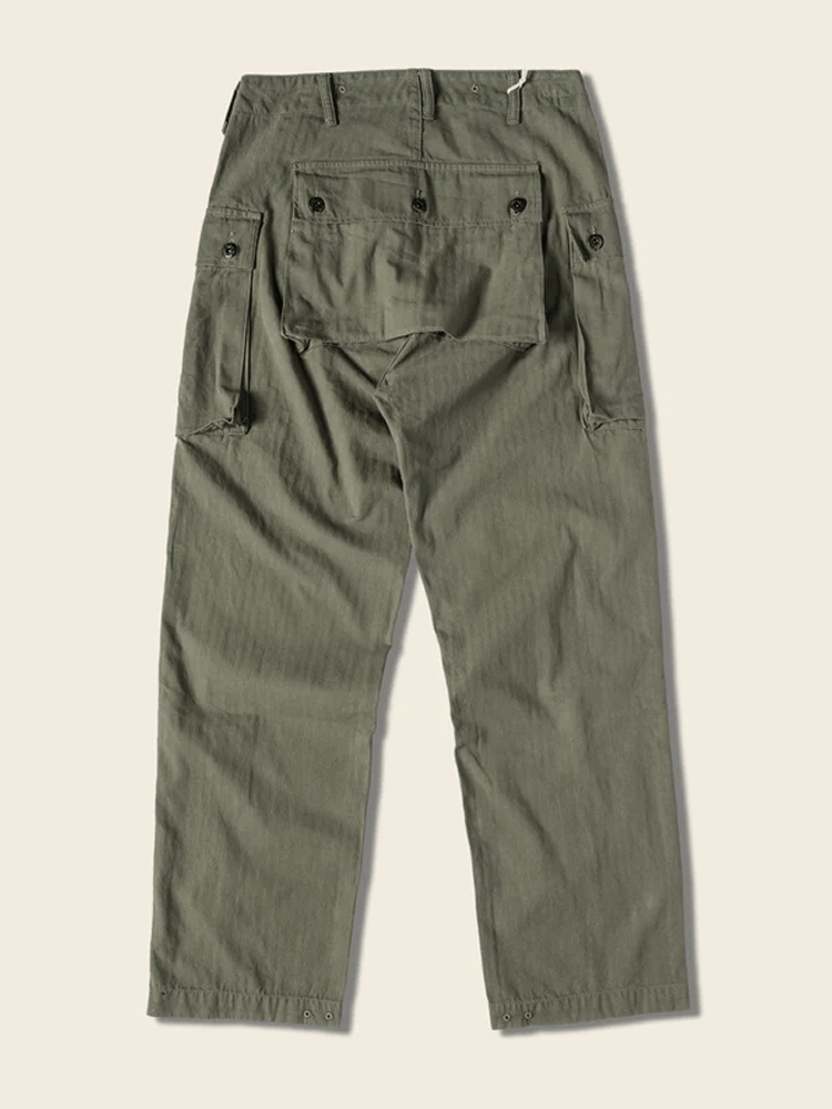 Pantalón vintage para exterior bolsillo casual para hombre