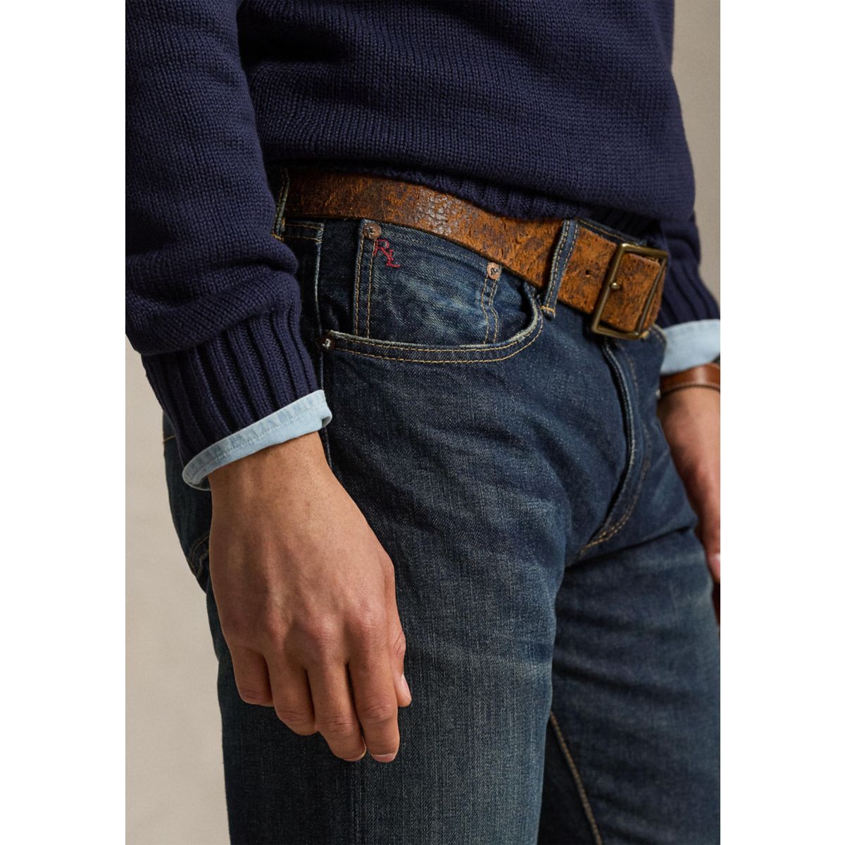 Straight-Fit Lightweight Morris-Wash Jeans - 4