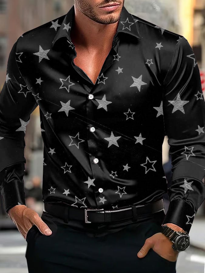 Camisa ejecutivo de lujo de manga larga para hombre