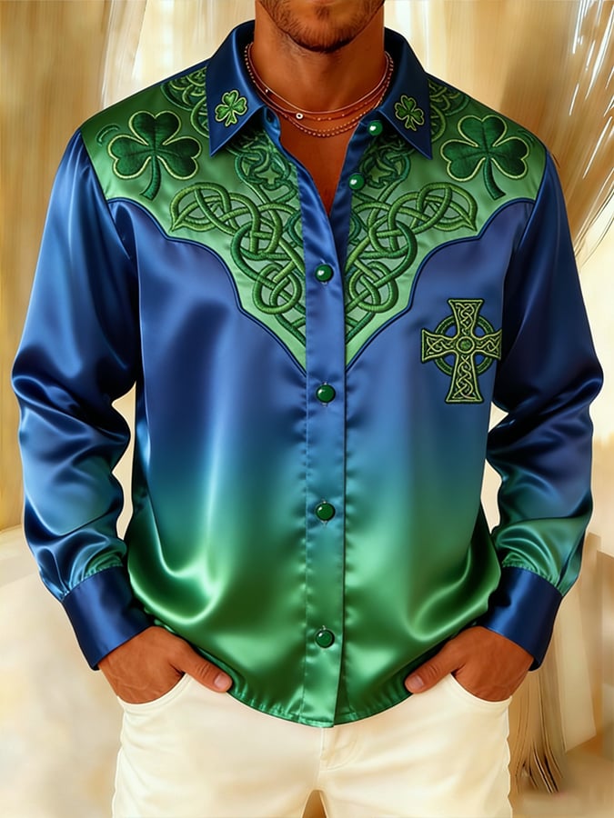 Saint Patrick's Day Shamrock Faith Princamiseta para hombre