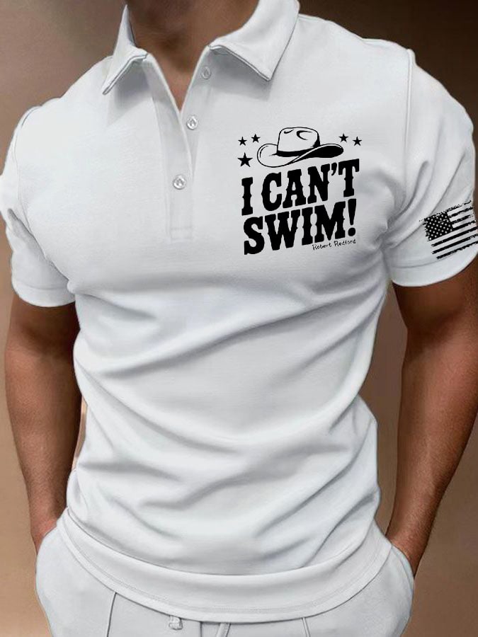 Camisa polo clásico ejecutivo Logo Button de manga corta para hombre