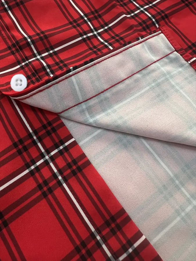 Camisa a cuadros ejecutivo casual para hombre
