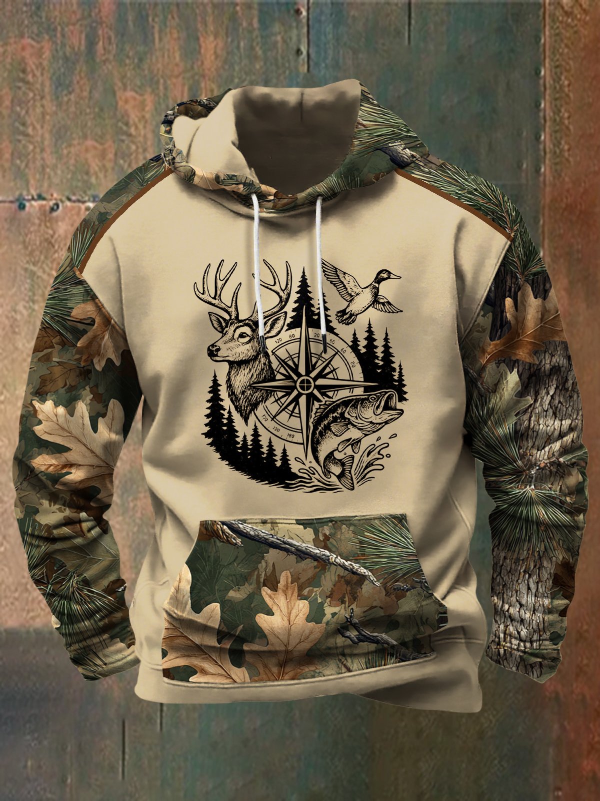para hombre para exterior Camouflage Deer Hunting sudadera con capucha