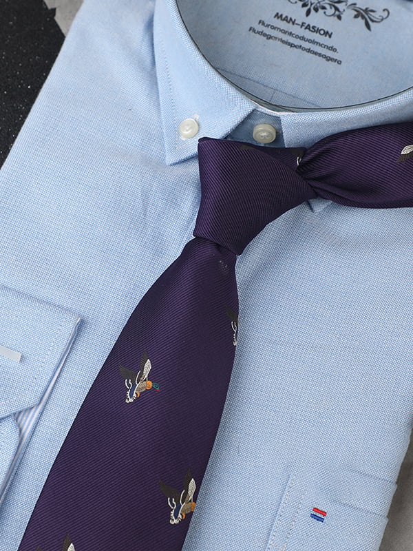 Camisa retro Gentleman Wedding Busines Tie para hombre