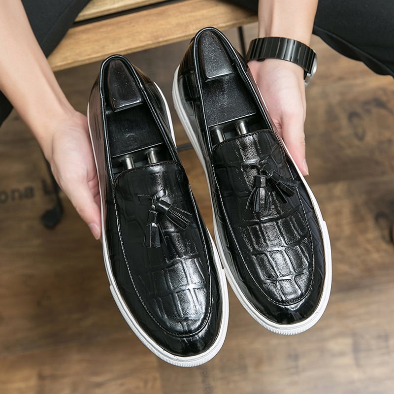 Zapatos retro ejecutivo casual Tassel Leather