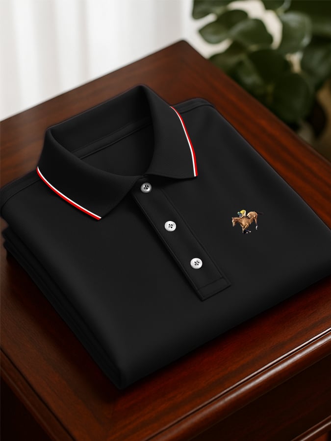 para hombre Simple ejecutivo Style de manga corta camisa polo