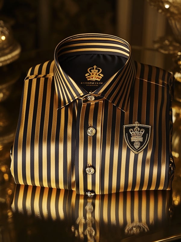 Camisa de lujo Gorgeous de manga larga para hombre