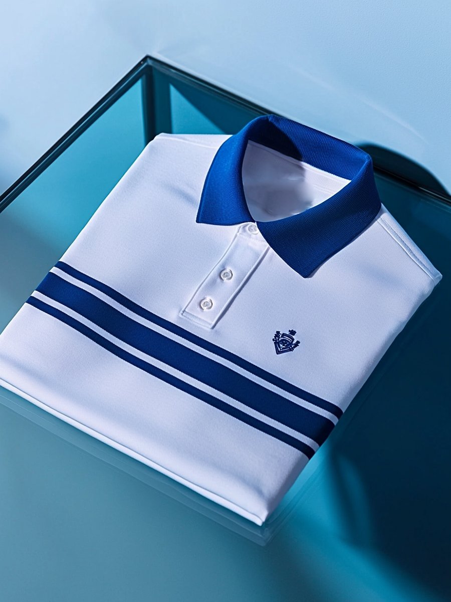 Camisa polo vintage ejecutivo de manga larga para hombre
