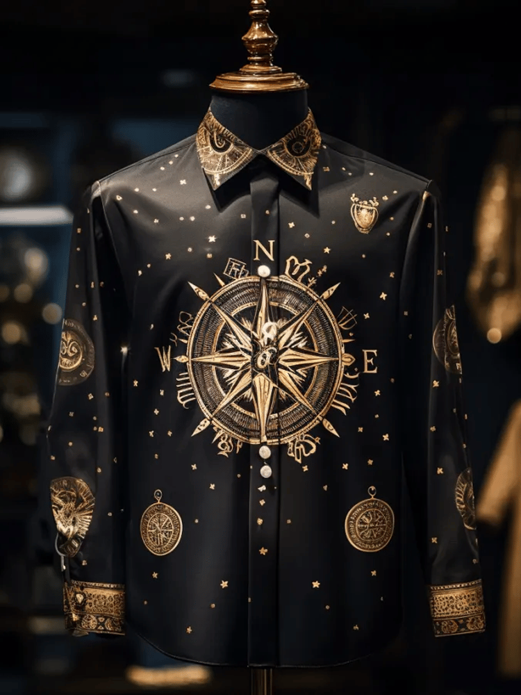 Camisa de lujo ejecutivo de manga larga para hombre