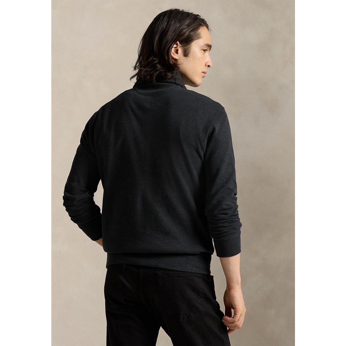 Luxury Jersey Shawl-Collar Pullover - 2