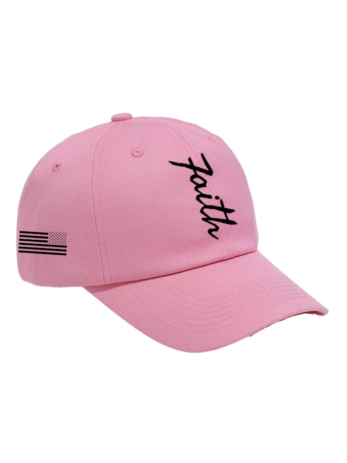 Unisex Faith&Flag Print Baseball Cap