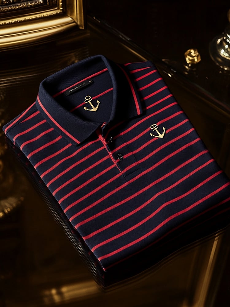 Camisa polo ejecutivo casual Button de manga corta para hombre