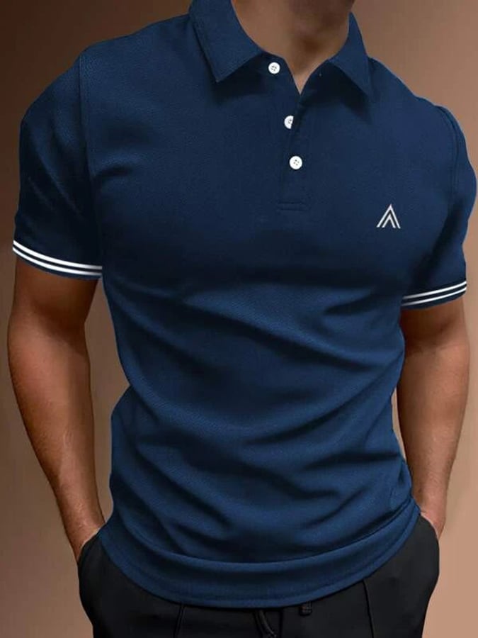 Camisa polo de modaable ejecutivo casual Simple de manga corta