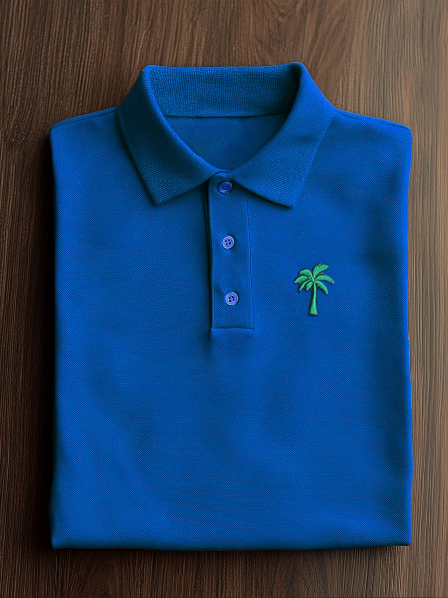 Camisa polo Couple ejecutivo casual Button de manga corta para hombre