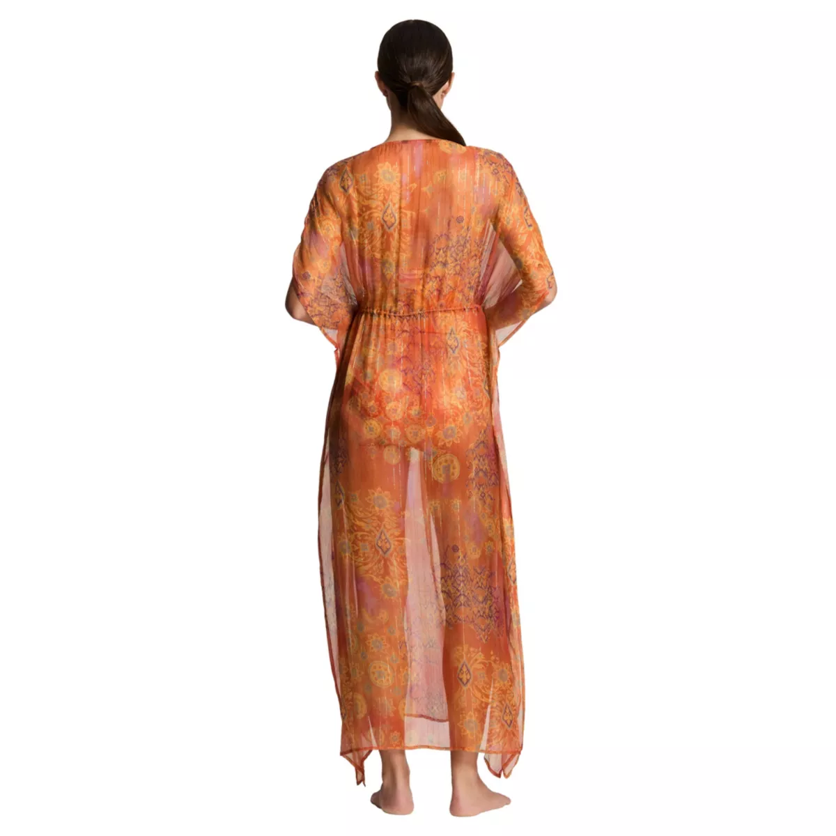 Medalion Shimmer Midi Caftan Cover Up - 4