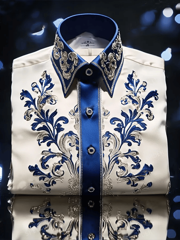 Camisa de lujo Gorgeous de manga larga para hombre
