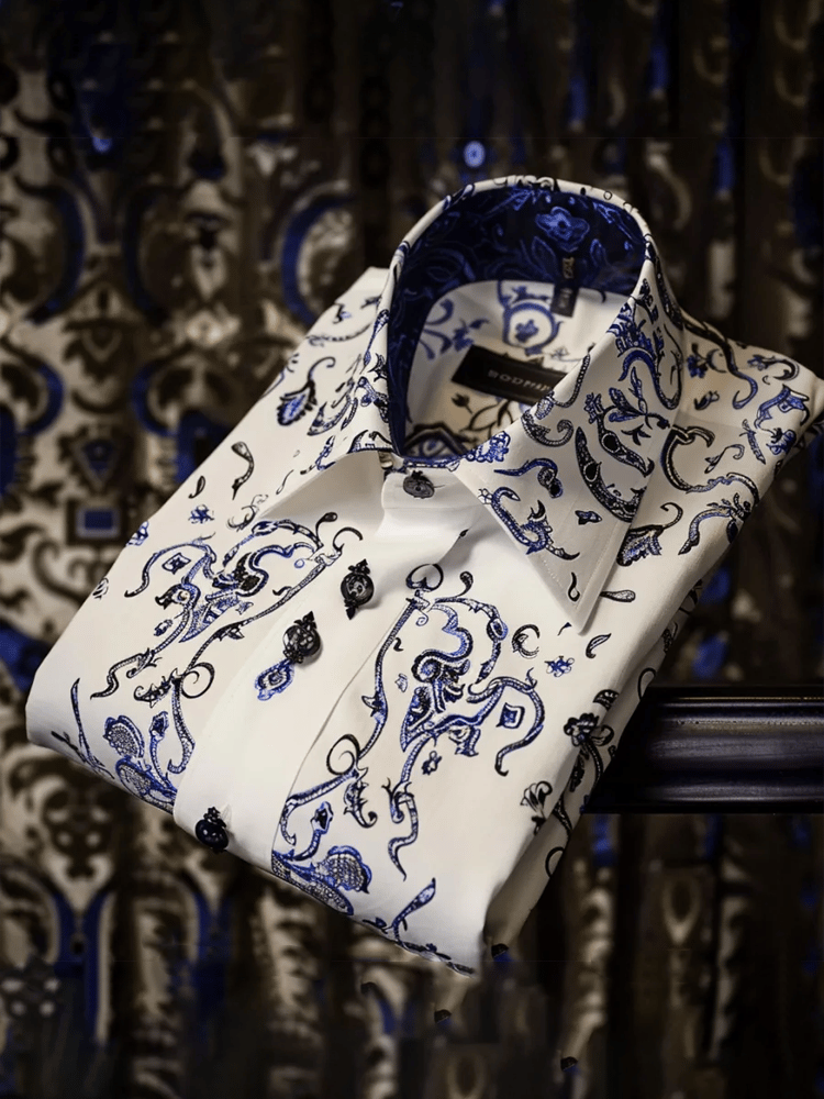 Camisa de lujo Gorgeous de manga larga para hombre