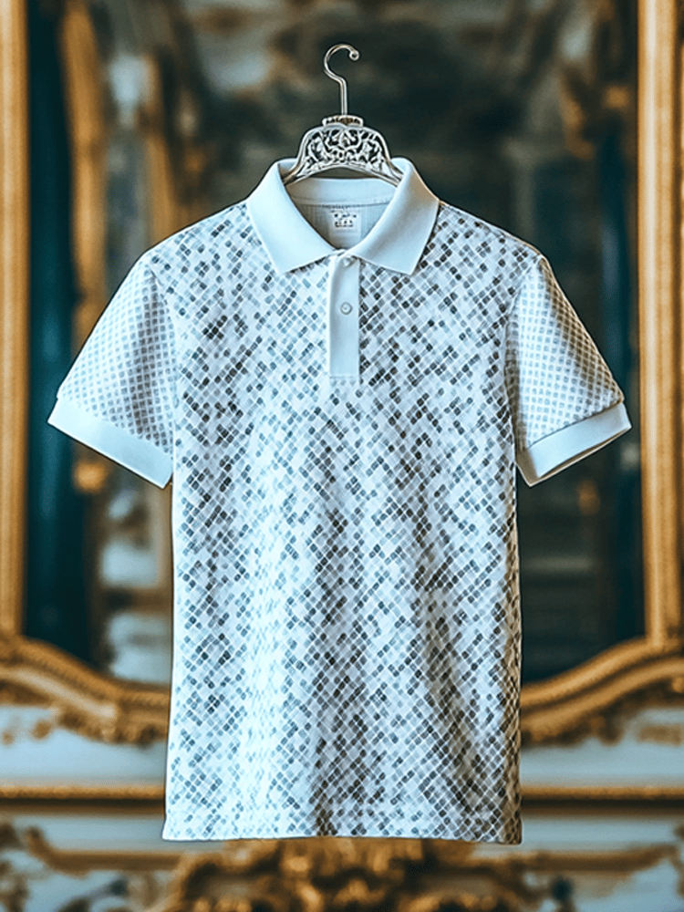 Camiseta ejecutivo de manga corta polo para hombre