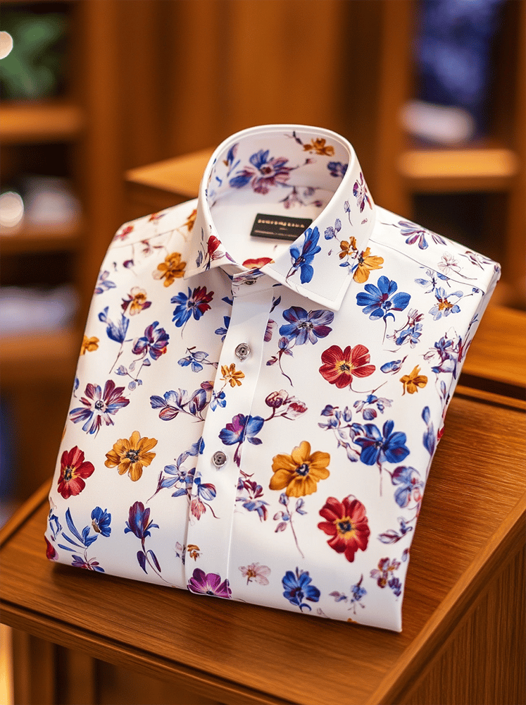Camisa de lujo ejecutivo de manga larga para hombre