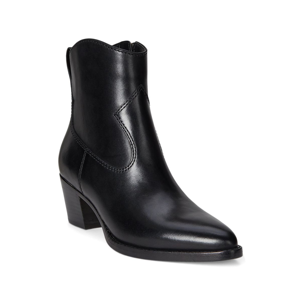 Harpher Burnished Leather Booties - 1