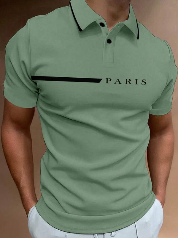Camisa casual ejecutivo de moda polos para hombre