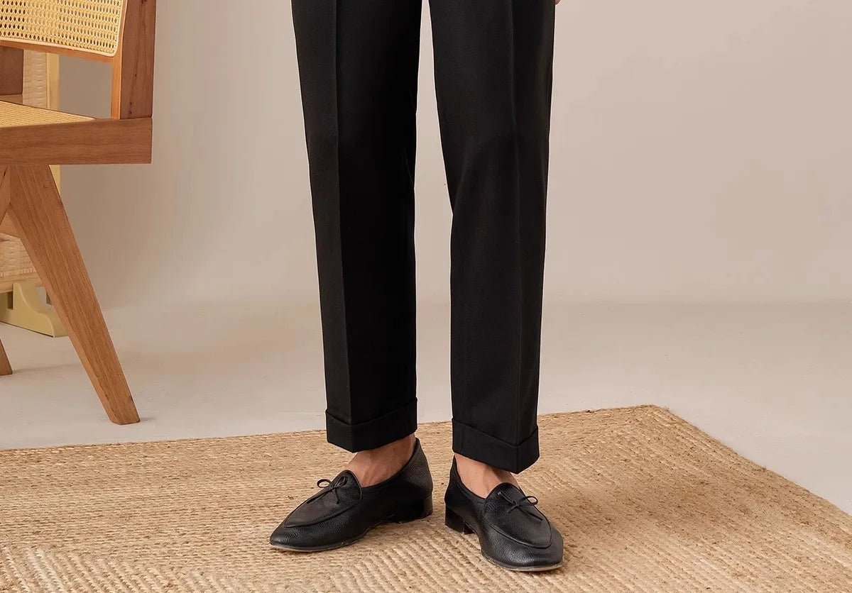 Pantalón casual con botones straight fit elegant