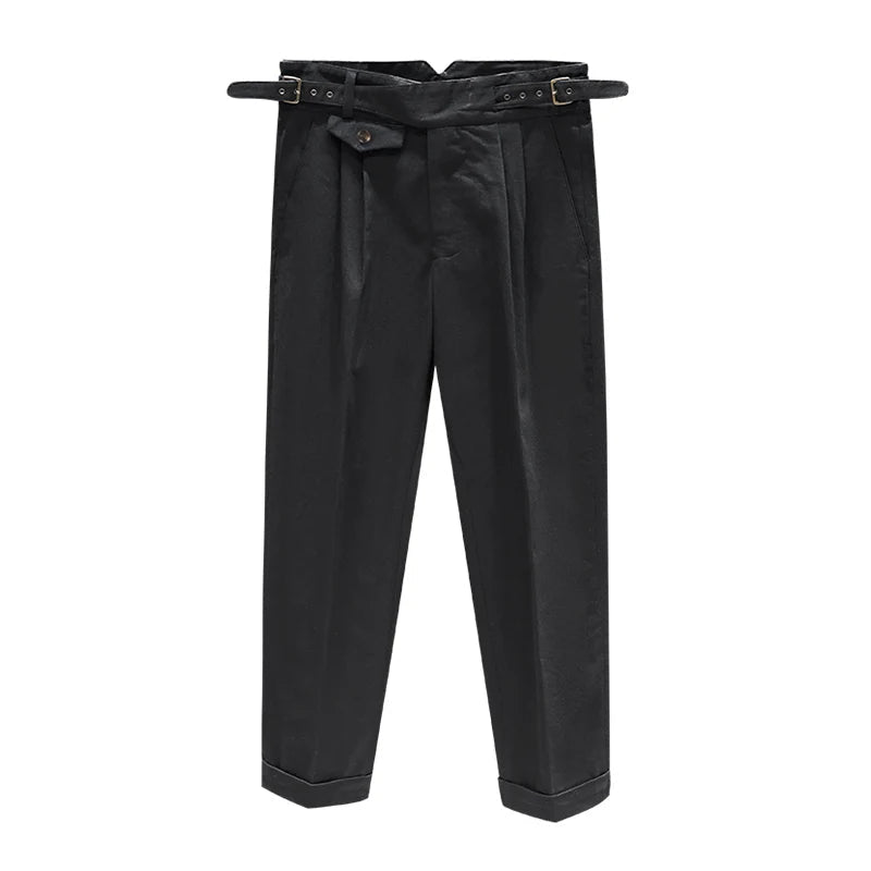 Casual italian de algodón trousers four season