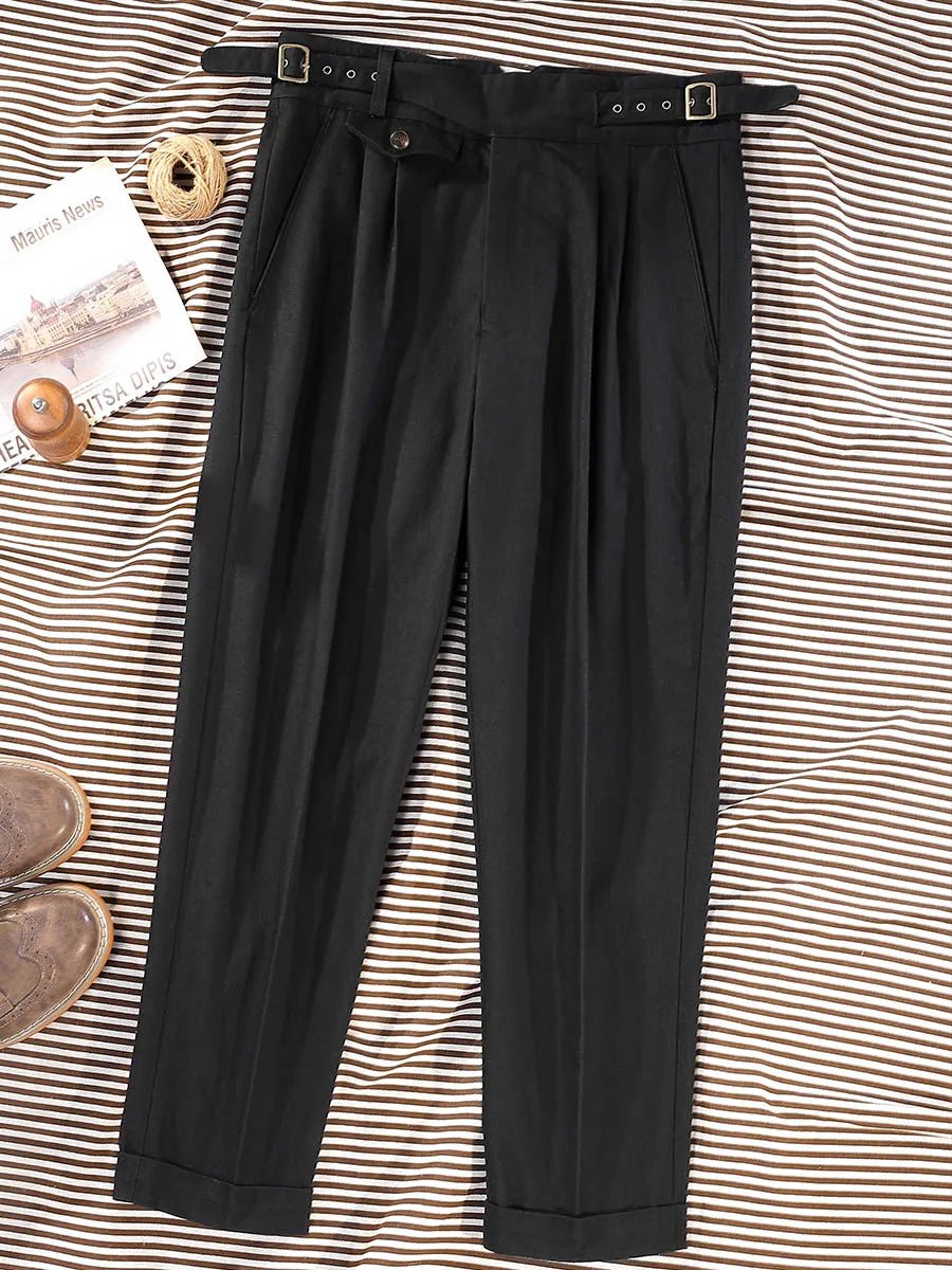 Casual italian de algodón trousers four season