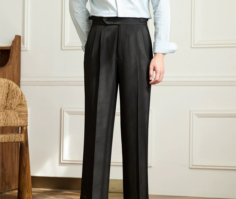 Pantalón casual wide-leg high-waist italian