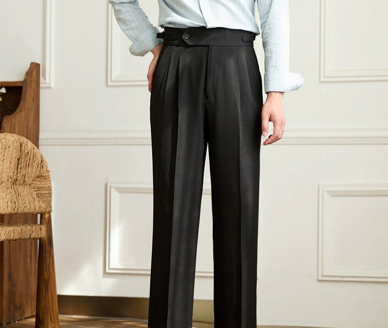 Pantalón casual wide-leg high-waist italian