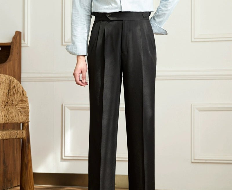 Pantalón casual wide-leg high-waist italian