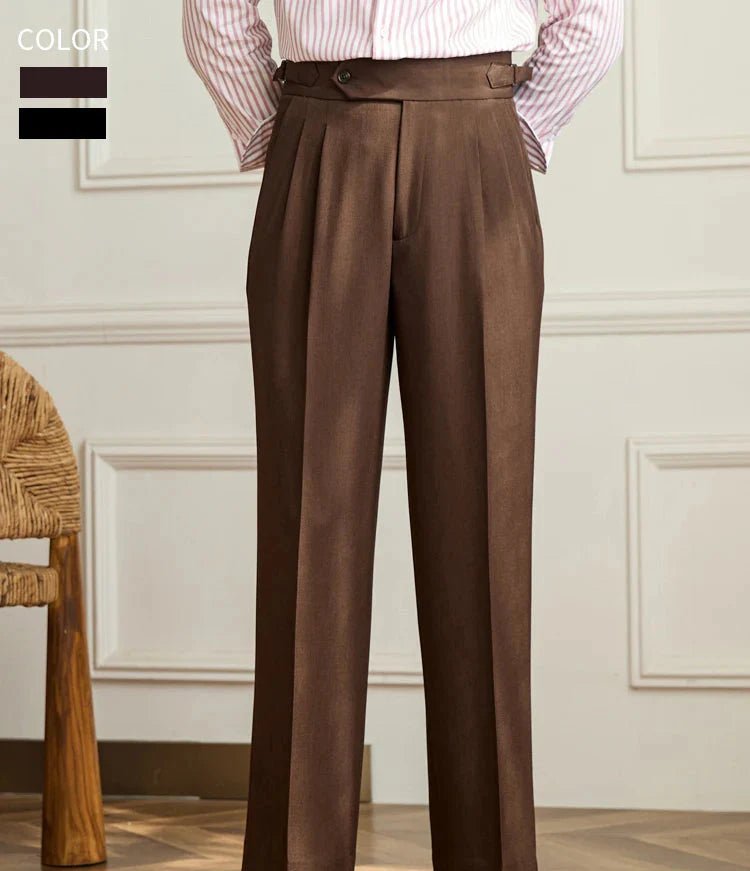 Pantalón casual wide-leg high-waist italian