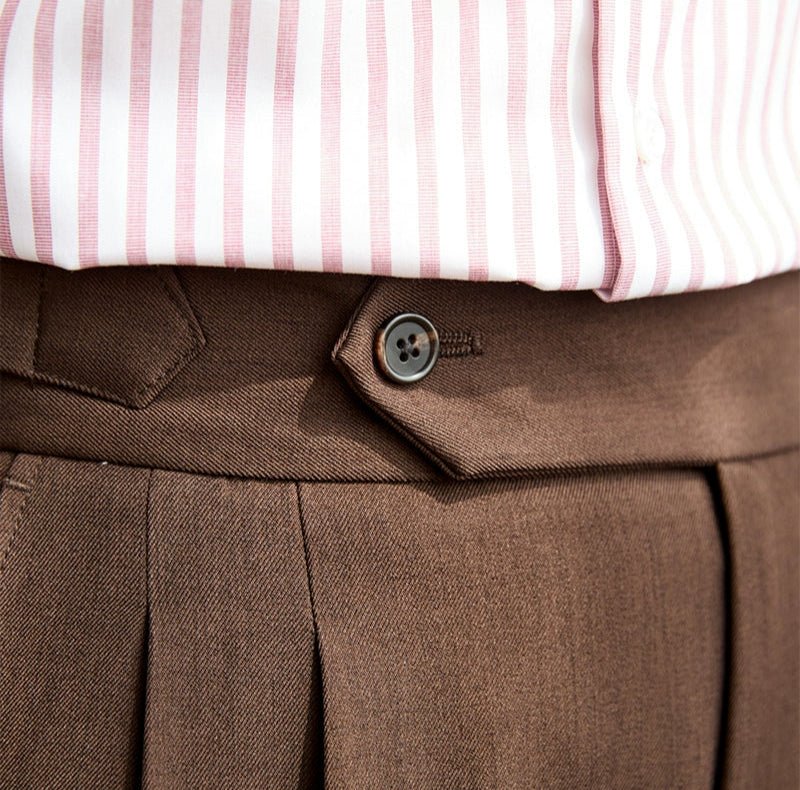 Pantalón casual wide-leg high-waist italian