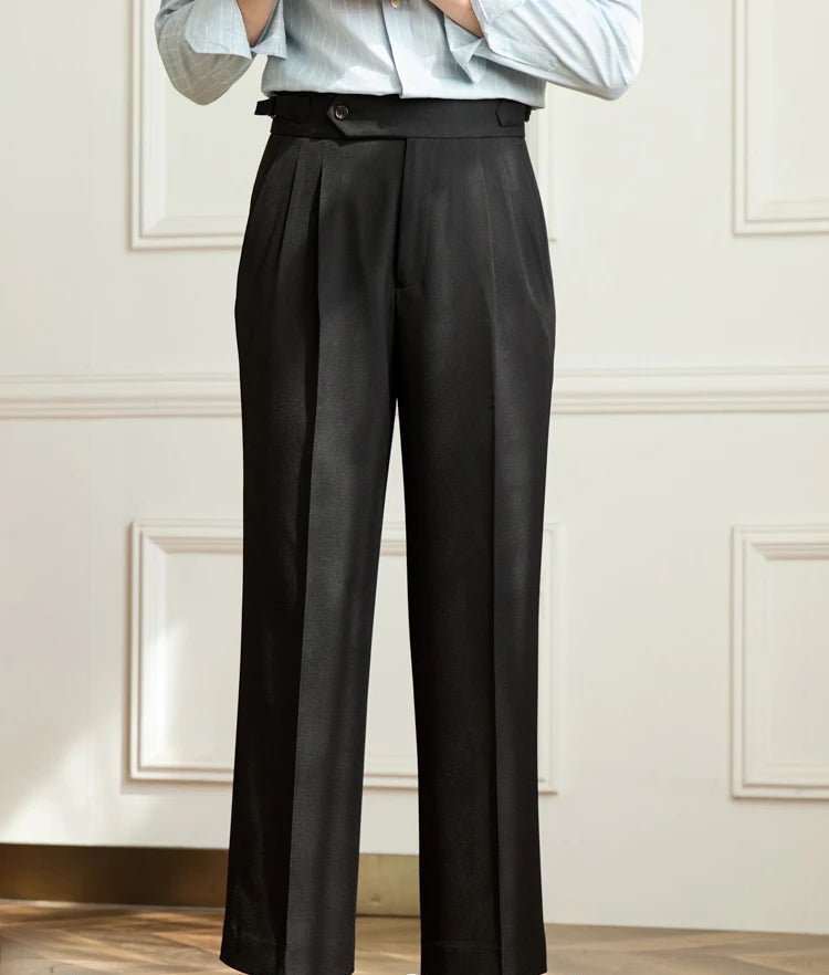Pantalón casual wide-leg high-waist italian