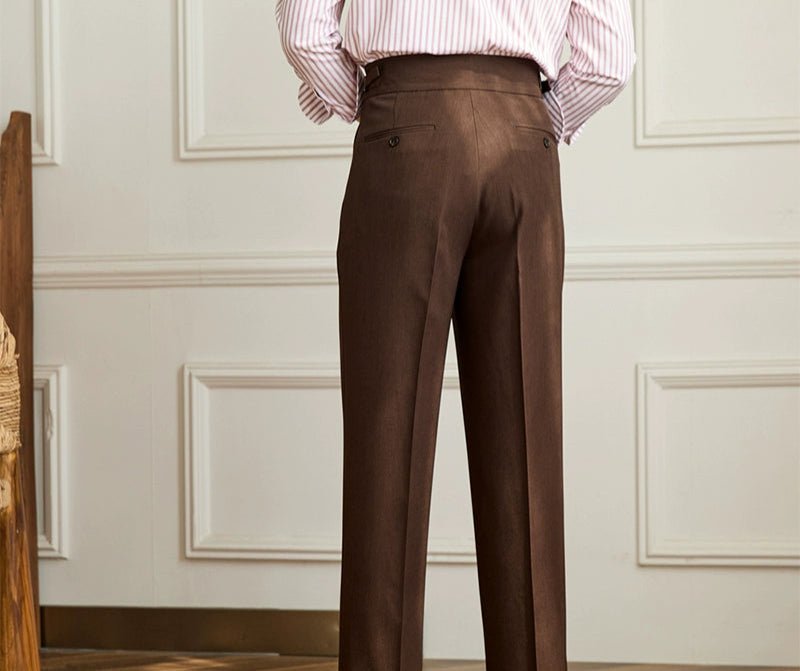 Pantalón casual wide-leg high-waist italian
