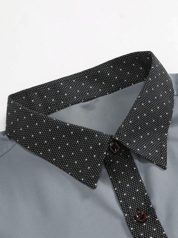 Camisa ejecutivo casual de manga larga para hombre