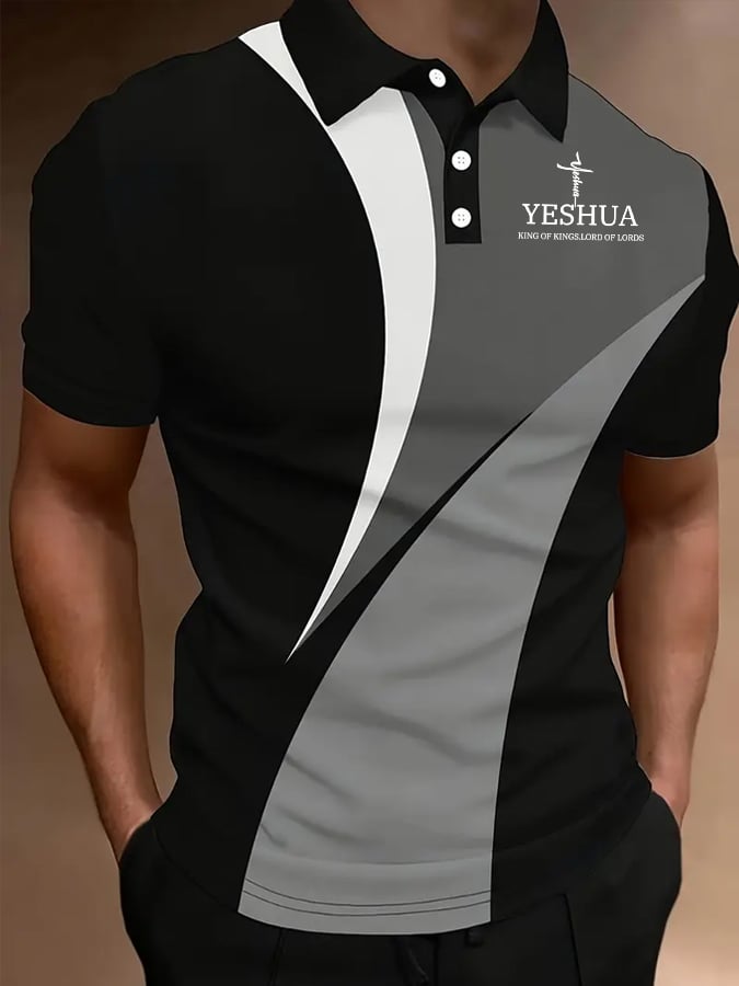 Camisa polo Faith estampado para hombre