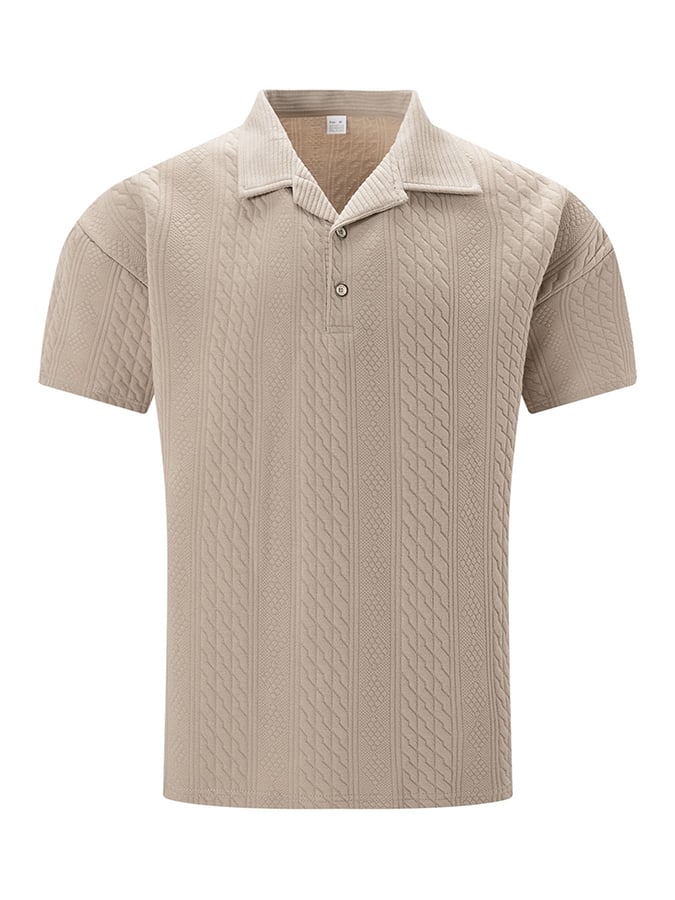 Camisa polo jacquard Fabric de modaable casual para hombre