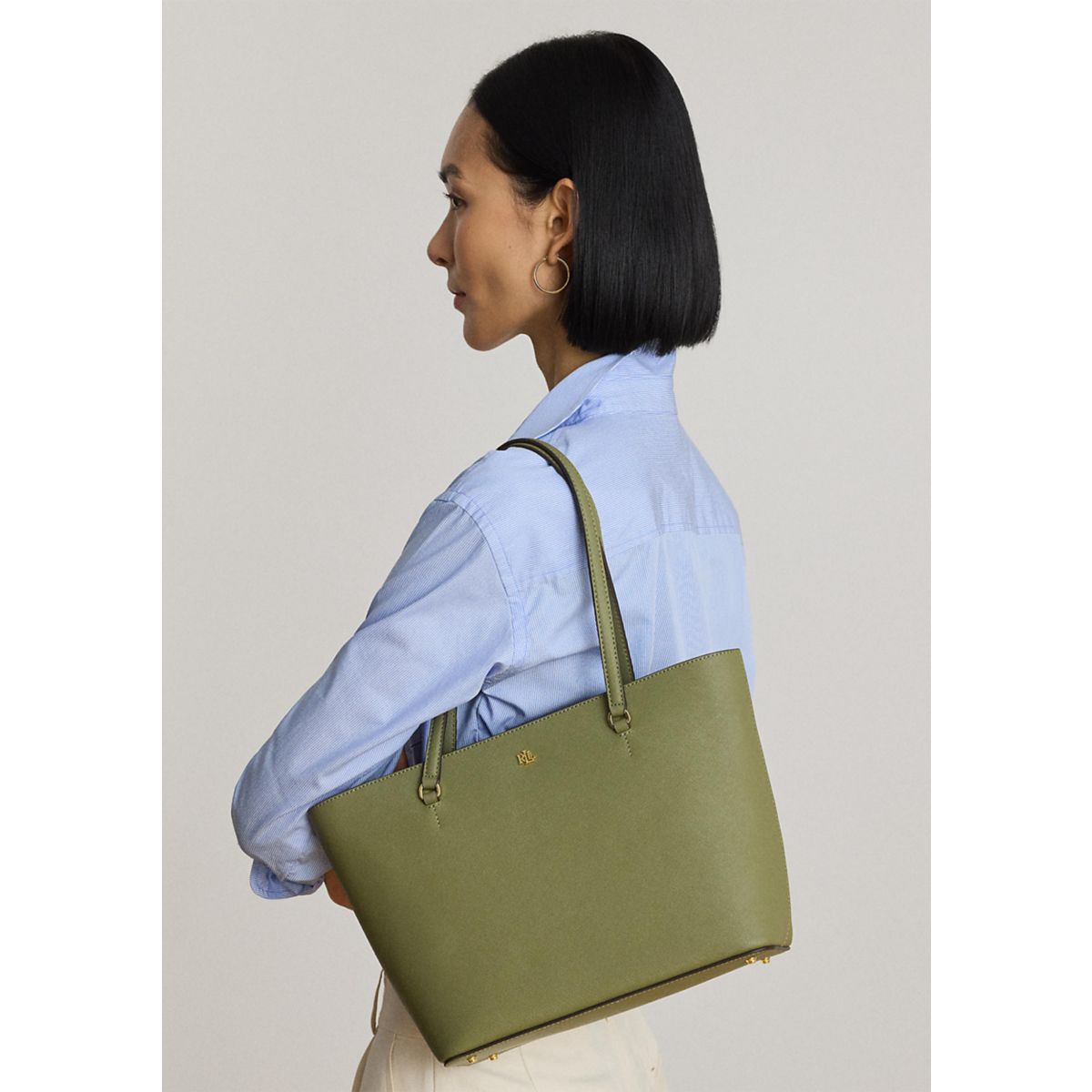 Faux-Leather Large Reversible Tote Bag - 1