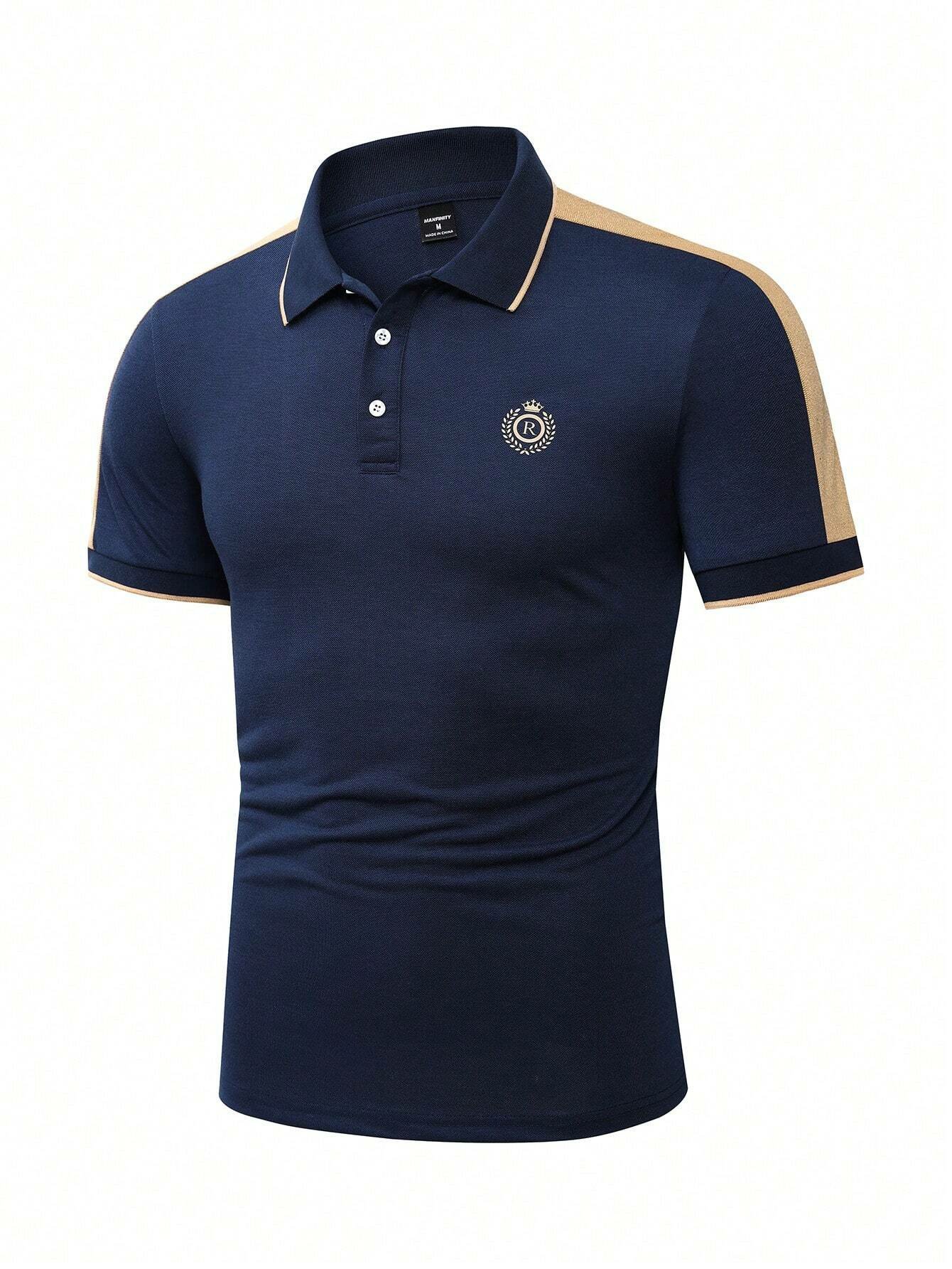 Camisa polo estampado casual para hombre