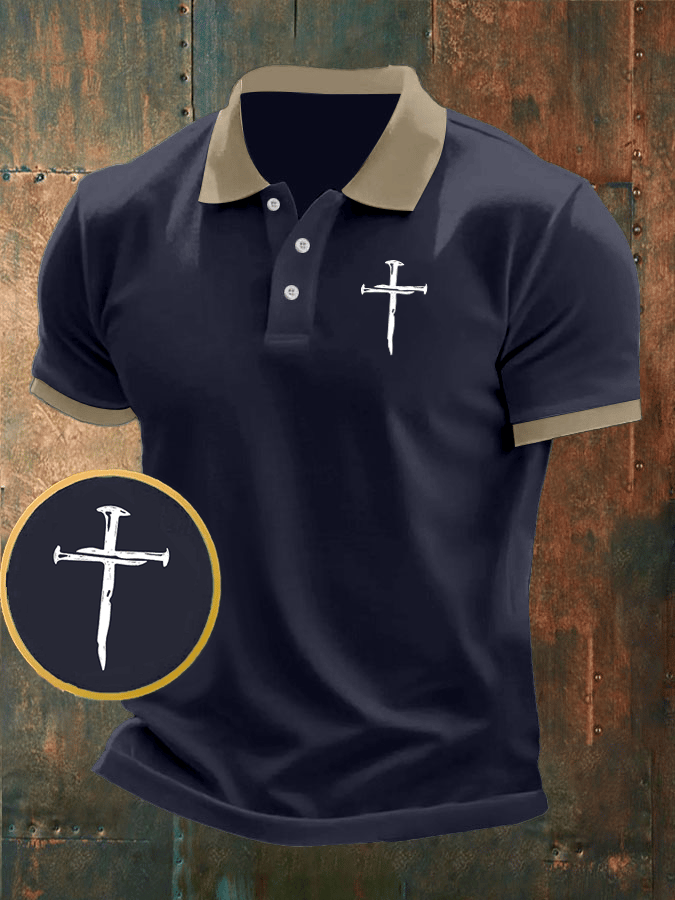 Camisa polo Faith estampado casual para hombre