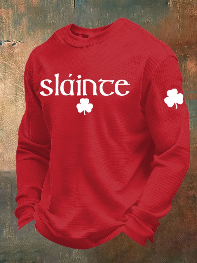 Camiseta St. Patrick's Day Waffle para hombre